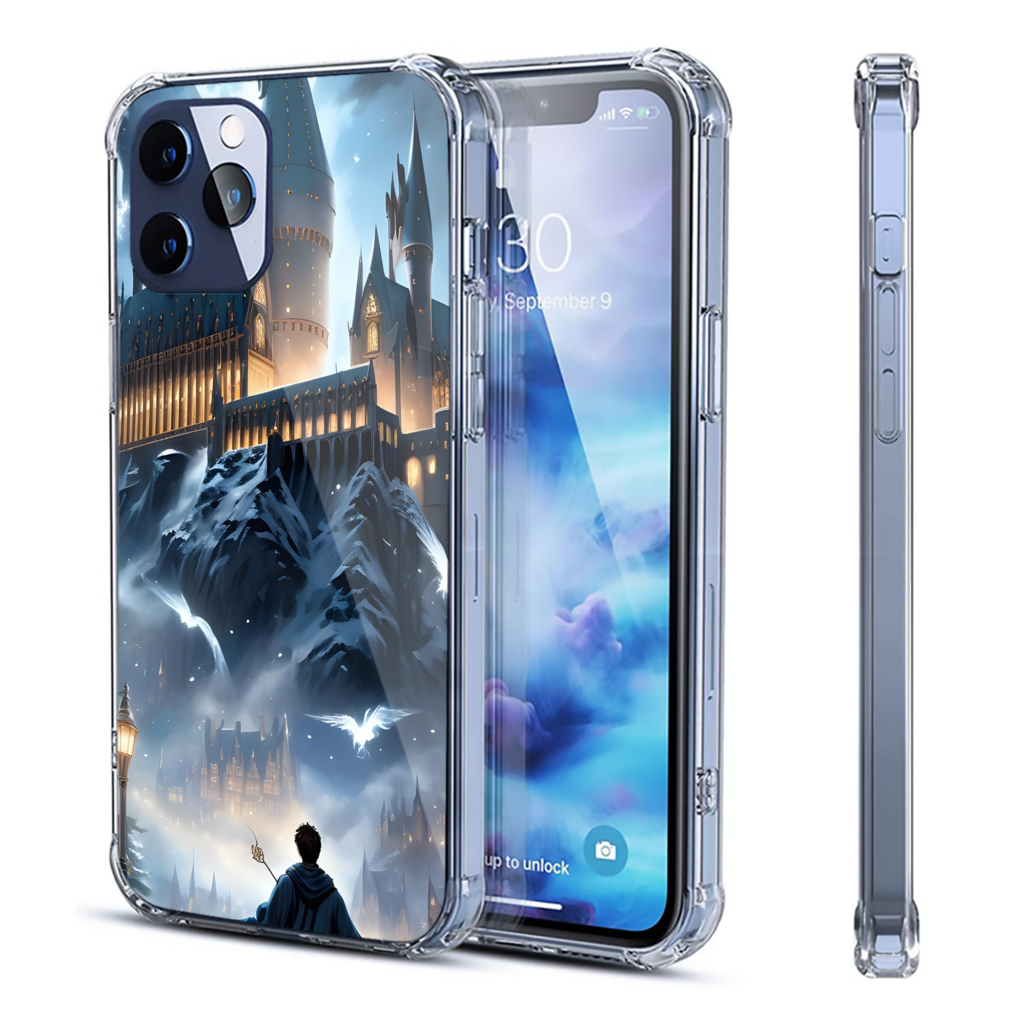 （画像用） Harry Potter ハリー・ポッターシリーズ 【iPhone 12シリーズ対応】透明スマホケース（クリアソフトケース）